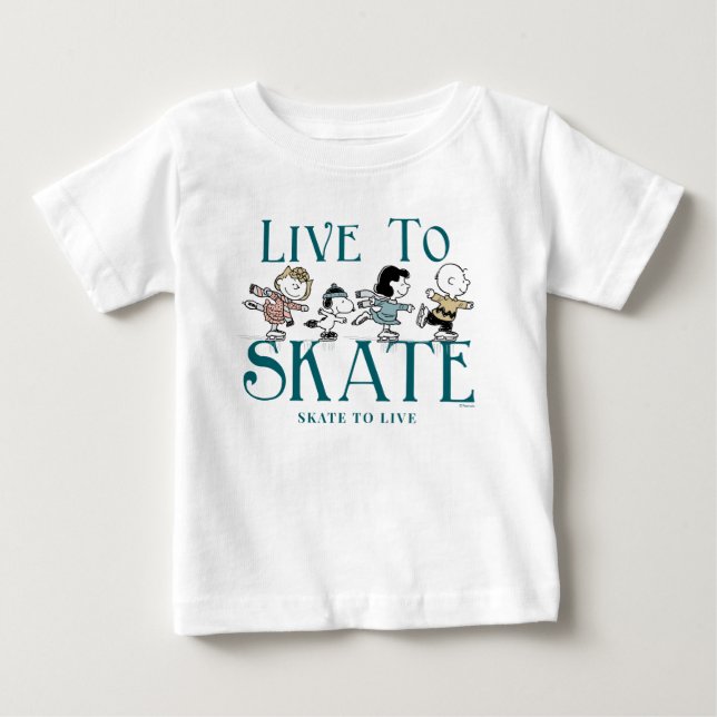 T-shirt Pour Bébé cacahuètes | Vivre au patinage (Devant)