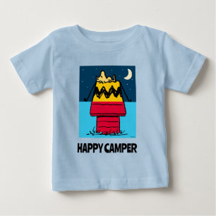 T-shirt Pour Bébé cacahuètes Woodstock Camping Demi et Demi