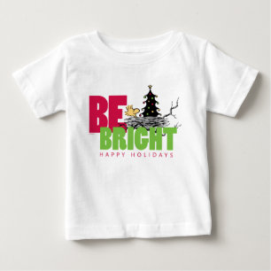 T-shirt Pour Bébé cacahuètes   Woodstock Noël Soyez brillant
