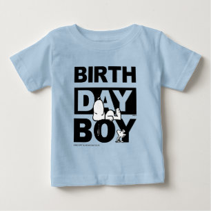 T-shirt Pour Bébé Cachou personnalisé   Snoopy garçon d'anniversaire