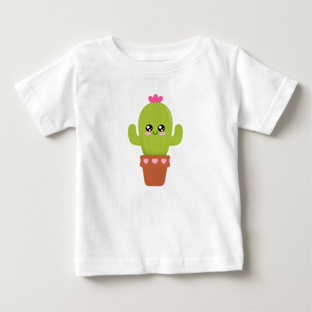 T-shirt Pour Bébé Cactus (Devant)