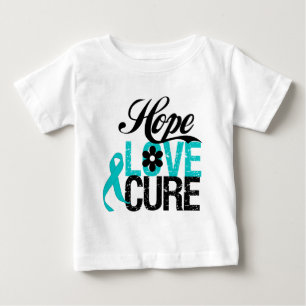 T-shirt Pour Bébé Cadeaux de CANCER OVARIEN de traitement d'amour