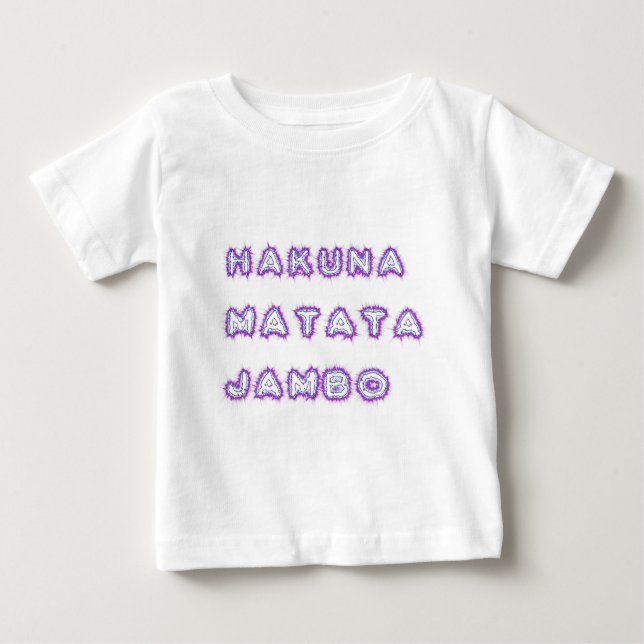 T-SHIRT POUR BÉBÉ CADEAUX DE HAKUNA MATATA JAMBO (Devant)