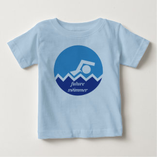 T-shirt Pour Bébé Cadeaux de natation, future coutume de nage