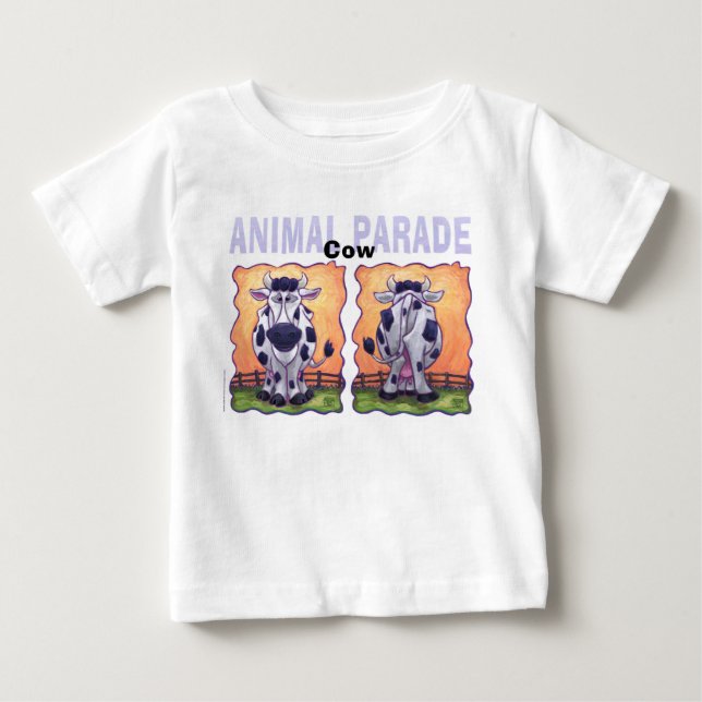 T-shirt Pour Bébé Cadeaux et accessoires de vache (Devant)
