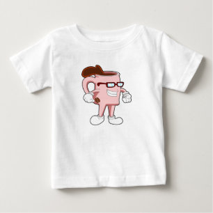 T-shirt Pour Bébé Café avec Café