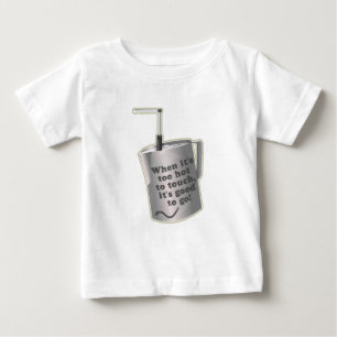 T-shirt Pour Bébé Café Barista cuillère à chauffer le lait