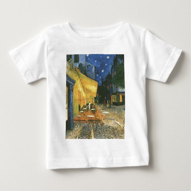 T-shirt Pour Bébé Cafe Terrace - Vincent van Gogh (Devant)