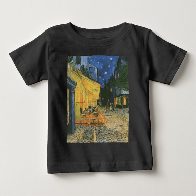 T-shirt Pour Bébé Cafe Terrace - Vincent van Gogh (Devant)