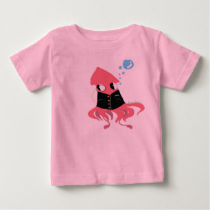 T-shirt Pour Bébé Calmar de fantaisie