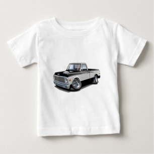 T-shirt Pour Bébé Camion 1970-72 Noir-Blanc de Chevy C10
