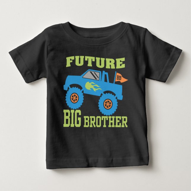 T-shirt Pour Bébé Camion Big Brother (Devant)