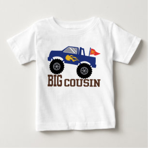 T-shirt Pour Bébé Camion Big Cousin Monster