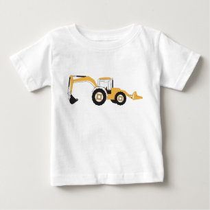 T-shirt Pour Bébé Camion de construction Backhoe