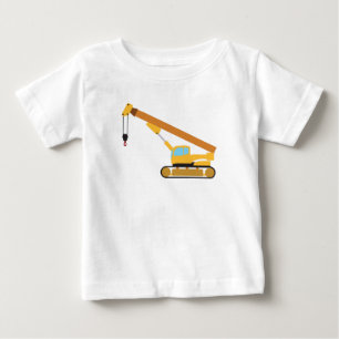 T-shirt Pour Bébé Camion de construction de grue