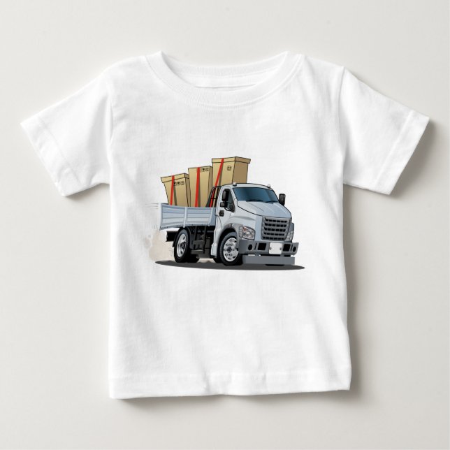T-shirt Pour Bébé Camion de dessin (Devant)