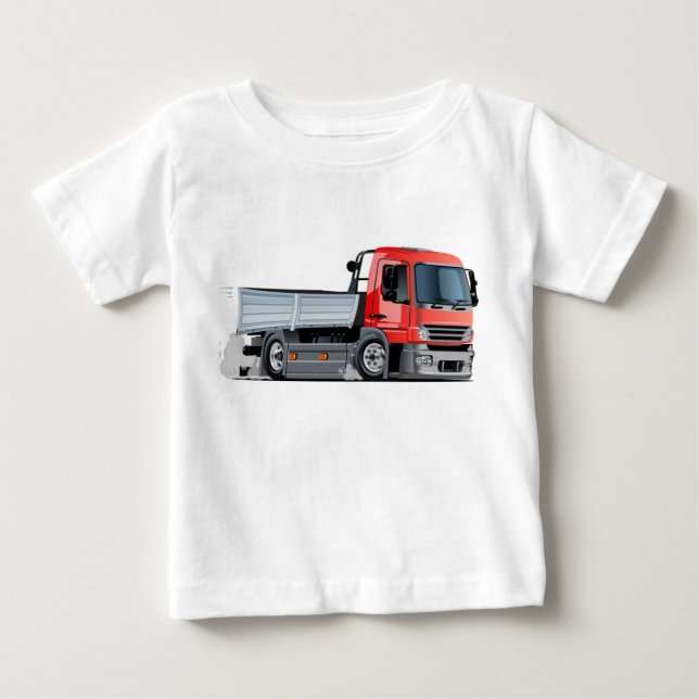 T-shirt Pour Bébé Camion de dessin (Devant)