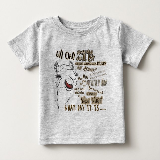 T-shirt Pour Bébé Camion de la Journée de la Humpe (Devant)