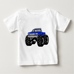 T-SHIRT POUR BÉBÉ CAMION DE MONSTRE BLEU
