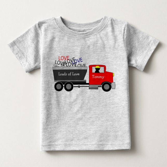 T-shirt Pour Bébé Camion "Love" (Devant)