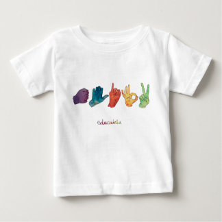 T-SHIRT POUR BÉBÉ CAMISETA    A E I O U