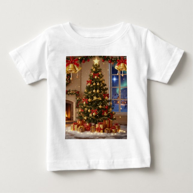 T-shirt Pour Bébé Camiseta de bebe de natal (Devant)