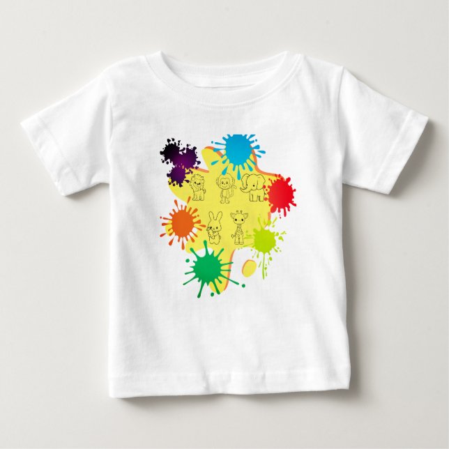 T-shirt Pour Bébé Camiseta para bebé con dibujo (Devant)