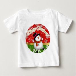 T-shirt Pour Bébé  Camiseta para Bebês em Jersey Fina-Natal