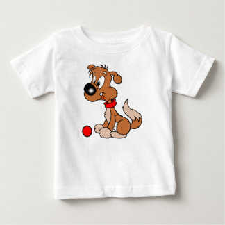 T-shirt Pour Bébé Camiseta para niño Caricatura de Perro y pelota