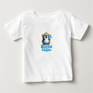 T-shirt Pour Bébé Camiseta reina pingüina