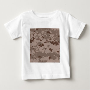 T-shirt Pour Bébé Camouflage du désert du Marpat du Corps des Marin