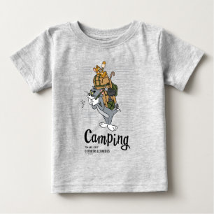 T-shirt Pour Bébé Camping Tom & Jerry