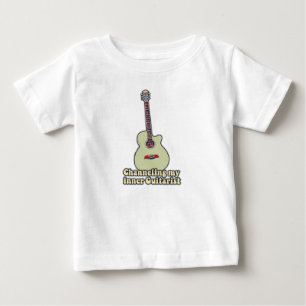T-shirt Pour Bébé Canalisation de ma guitariste interne. Guitare amu