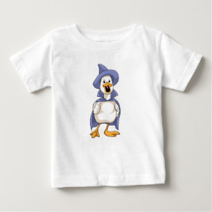 T-shirt Pour Bébé Canard comme sorcière avec Casquette