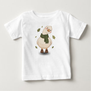 T-shirt Pour Bébé Canard de dessin animé automnal confortable