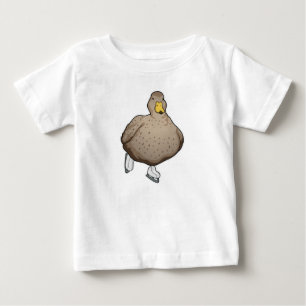 T-shirt Pour Bébé Canard Patinage sur glace Patins sur glace