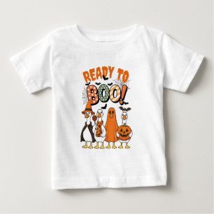 T-shirt Pour Bébé Canards amusants prêts à Boo Halloween