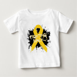 T-shirt Pour Bébé Cancer de neuroblastome - battant en retraite
