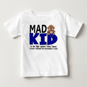 T-shirt Pour Bébé Cancer du colon fou d'enfant