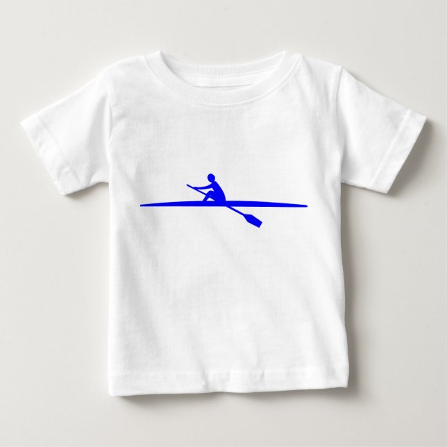 T-shirt Pour Bébé Canoë - Bleu (Devant)