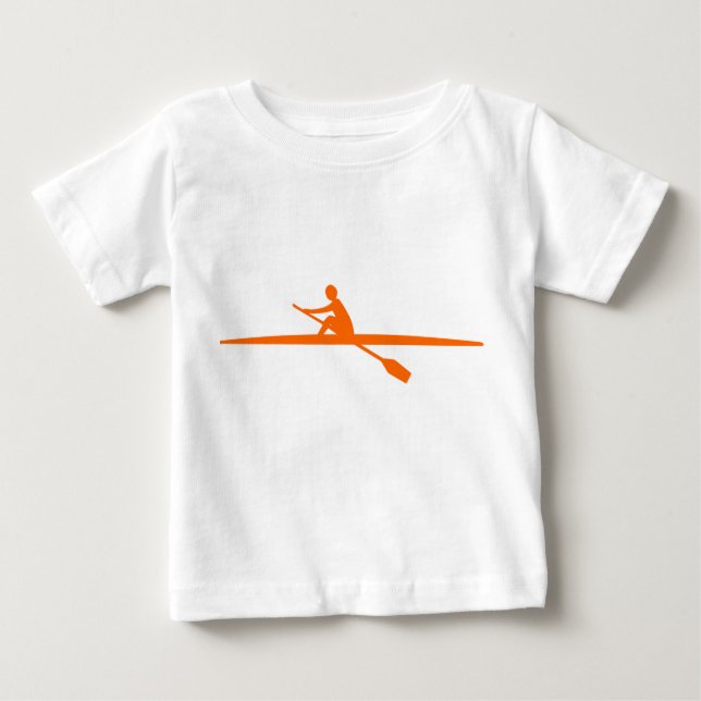 T-shirt Pour Bébé Canoë - Orange (Devant)