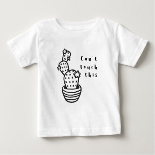 T-shirt Pour Bébé Cant Toucher Cactus