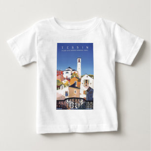 T-shirt Pour Bébé Canton de Tessin vintage Suisse