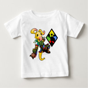T-shirt Pour Bébé Capitaine 1 d'équipe d'île de Roo