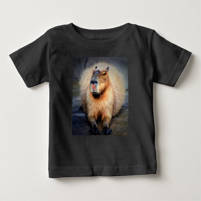 T-shirt Pour Bébé Capybara (Devant)