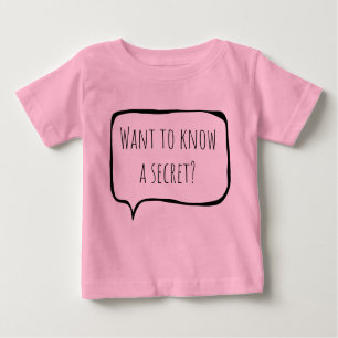 T-shirt Pour Bébé Car to know a secret, big sister customizable