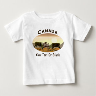 T-shirt Pour Bébé Caribou Duel - Canada