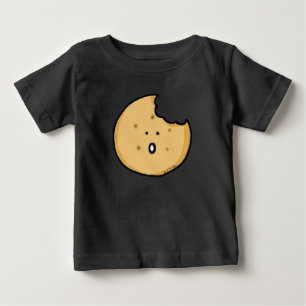 T-shirt Pour Bébé Caricature amusante de biscuits avec une pointe