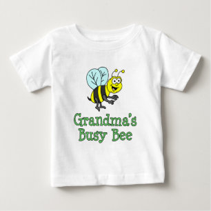 T-shirt Pour Bébé Caricature d'abeille de grand-mère