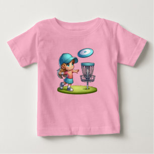 T-shirt Pour Bébé Caricature de golf de Little Girl